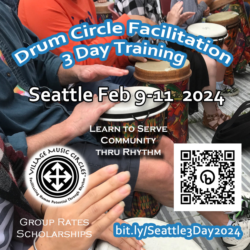 Alumni Discount / 3 Day Drum Circle Facilitator Training February 9 thru 11, 2024